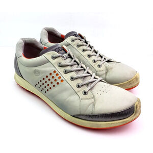 Ecco HydroMax Natural Motion Biom Mens Sz EU 45 US 11-11.5 Yak Leather Golf Shoe